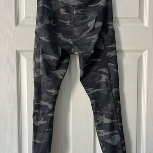 Athleta Gray and Black Camouflage Leggings